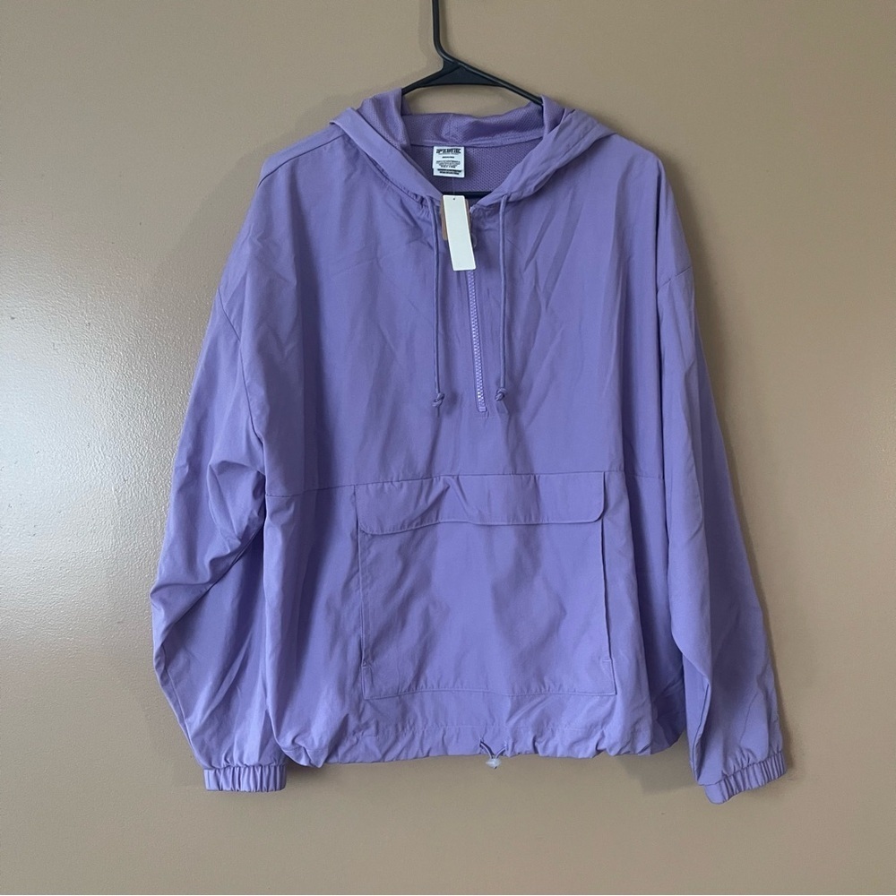 PINK Purple Hooded Jacket size Medium new with tags